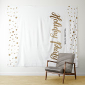 White Gold kerstcompany Holiday Backdrop Wandkleed (In Situ (horizontaal))
