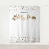 White Gold kerstcompany Holiday Backdrop Wandkleed (Voorkant)