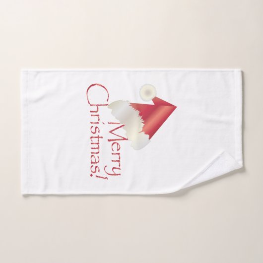 White Gold Kerstmis Bad Handdoek (Handdoek)