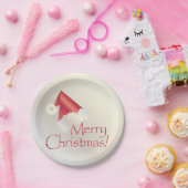 White Gold Kerstmis Papieren Bordje (Feest)