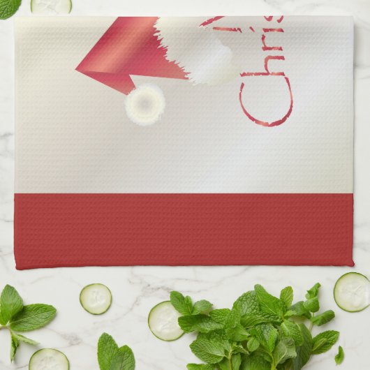 White Gold Kerstmis Theedoek (Gevouwen)