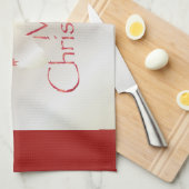 White Gold Kerstmis Theedoek (Quarter Fold)