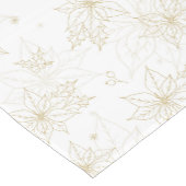 White Gold Kerstpoinsettia Short Table Runner Korte Tafelloper (Hoek)