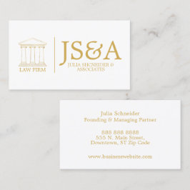 White Gold Law Firm Classic Visitekaartje