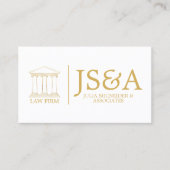 White Gold Law Firm Classic Visitekaartje (Voorkant)