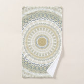 White Gold Mandala Bad Handdoek (Handdoek)