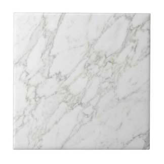 White Gold Marble Elegant Minimalist Luxury Design Tegeltje