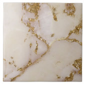 White Gold Marble Glitter ID1171a Tegeltje (Voorkant)