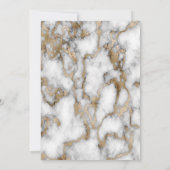 White Gold Marble Law School Graduparty Kaart (Achterkant)