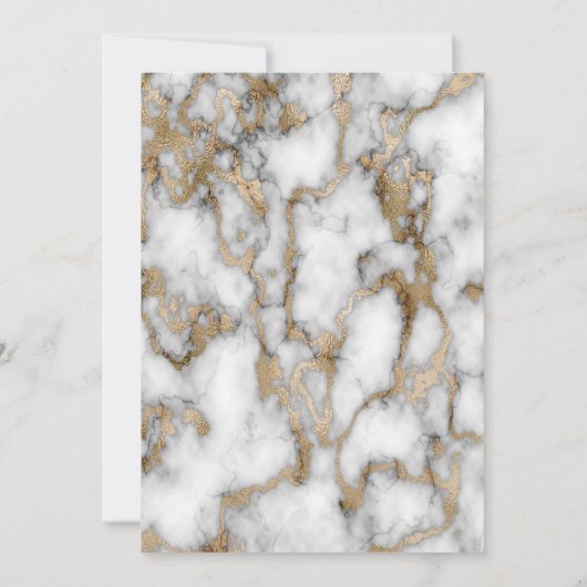 White Gold Marble Law School Graduparty Kaart (Achterkant)