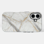 White Gold Marble Luxury Elegant Case (Achterkant (horizontaal))