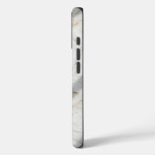 White Gold Marble Luxury Elegant Case (Achterkant / Links)