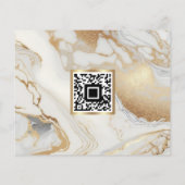 White Gold Marble Makeup Artist Foto Elegant Flye Flyer (Achterkant)