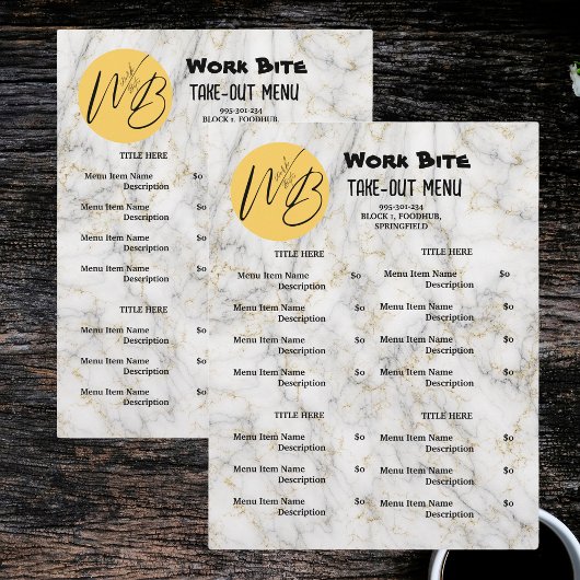 White Gold Marble Restaurant Afsluiten Menu QR-cod