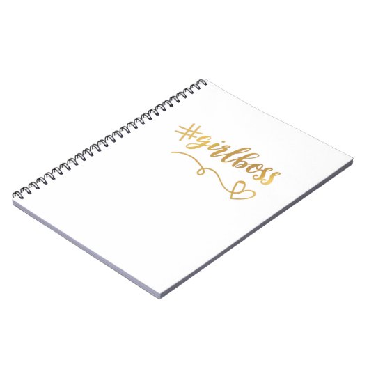 White + Gold #meisjesnotebook/Journal Notitieboek (Linkerzijde)