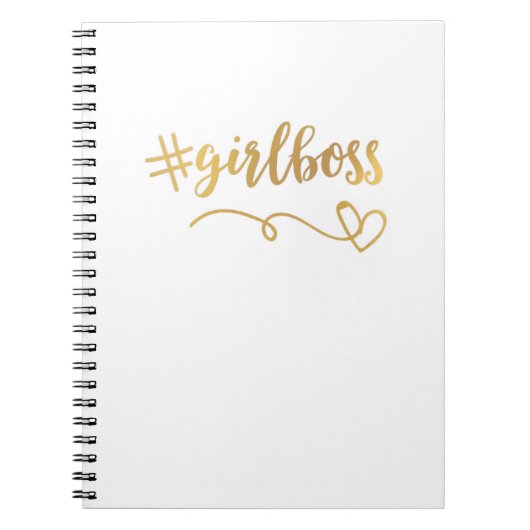 White + Gold #meisjesnotebook/Journal Notitieboek (Voorkant)