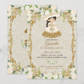 White & Gold Mexican Girl is van Cinco Party Kaart (Voorkant / Achterkant)