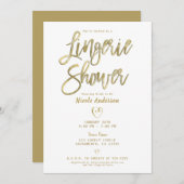 White & Gold Modern Minimale grafische vormgeving  Kaart (Voorkant / Achterkant)