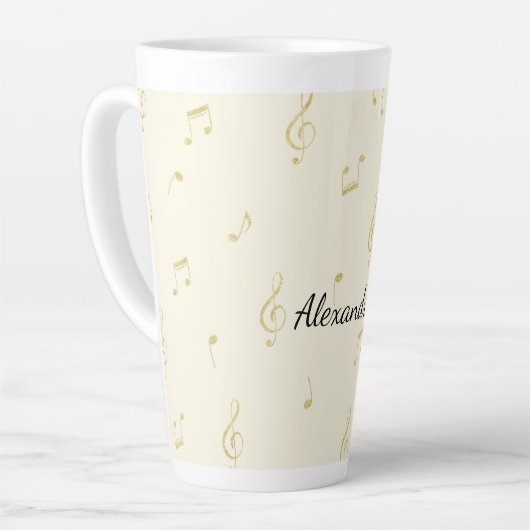 White Gold Music Notes   Latte Mok (Linkerhoek)