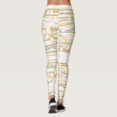 White Gold Pattern Leggings (Achterkant)