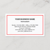 White Gold Pest Control Service Visitekaartje (Achterkant)