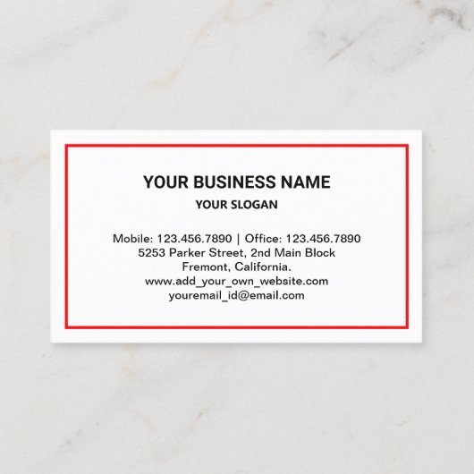 White Gold Pest Control Service Visitekaartje (Achterkant)