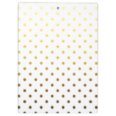 White Gold Polka Dot Klembord (Achterkant)