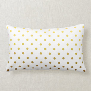 White Gold Polka Dot Kussen