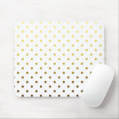 White Gold Polka Dot Muismat (Met muis)