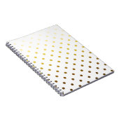 White Gold Polka Dot Notitieboek (Rechterzijde)