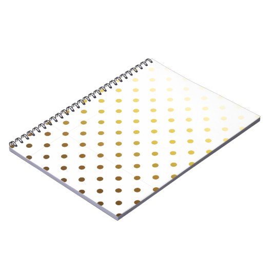 White Gold Polka Dot Notitieboek (Linkerzijde)