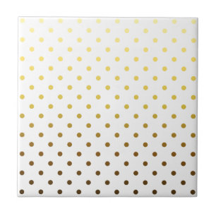 White Gold Polka Dot Tegeltje