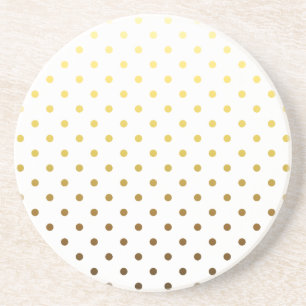 White Gold Polka Dot Zandsteen Onderzetter
