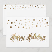 White Gold Prettige feestdagen Company kerst Feestdagenkaart (Voorkant / Achterkant)