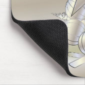 White gold rays muismat (Hoek)