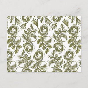 White Gold Rozen Aangepast Hartelijk dank Briefkaa Briefkaart