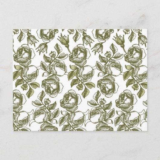 White Gold Rozen Aangepast Hartelijk dank Briefkaa Briefkaart (Voorkant)