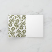 White Gold Rozen Editable Hartelijk dank Bedankkaart (Binnen)