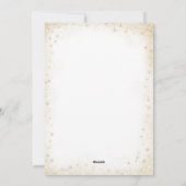 White Gold Silver Snowflake-fotokerstkaarten Feestdagenkaart (Achterkant)