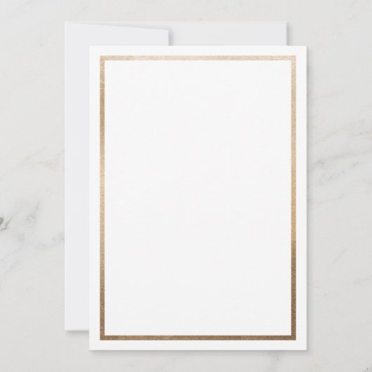 White Gold Star Border Bar Mitzvah Hebreeuwse naam Kaart (Achterkant)