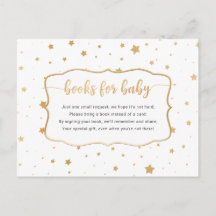 White Gold Star Confetti boek aanvraag kaart