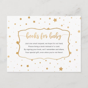 White Gold Star Confetti boek aanvraag kaart