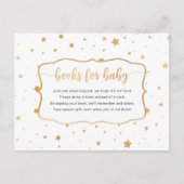 White Gold Star Confetti boek aanvraag kaart (Voorkant)