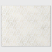 White Gold Stars Confetti Delicate Confetti Event Cadeaupapier (Vlak)