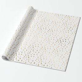 White Gold Stars Confetti Delicate Confetti Event Cadeaupapier