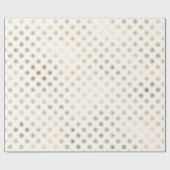 White Gold Stars Confetti Delicate Confetti Sun Cadeaupapier (Vlak)