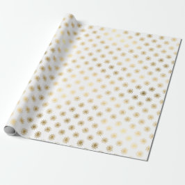 White Gold Stars Confetti Delicate Confetti Sun Cadeaupapier
