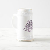 White/Gold Stein Bierpul (Voorkant links)