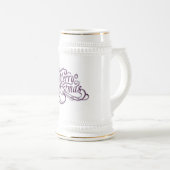 White/Gold Stein Bierpul (Voorkant rechts)