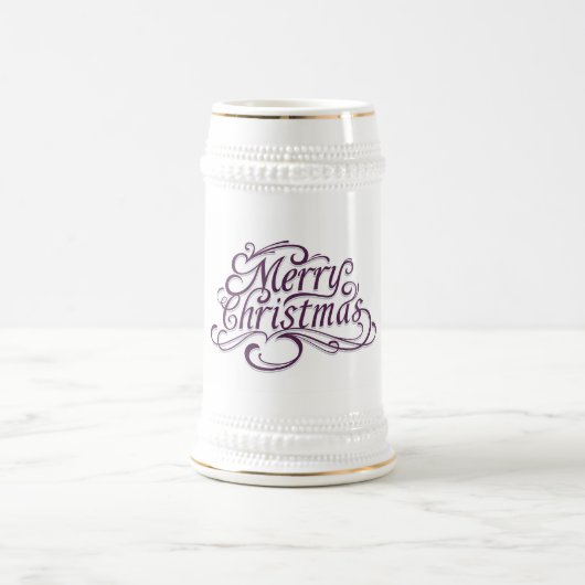 White/Gold Stein Bierpul (Center)